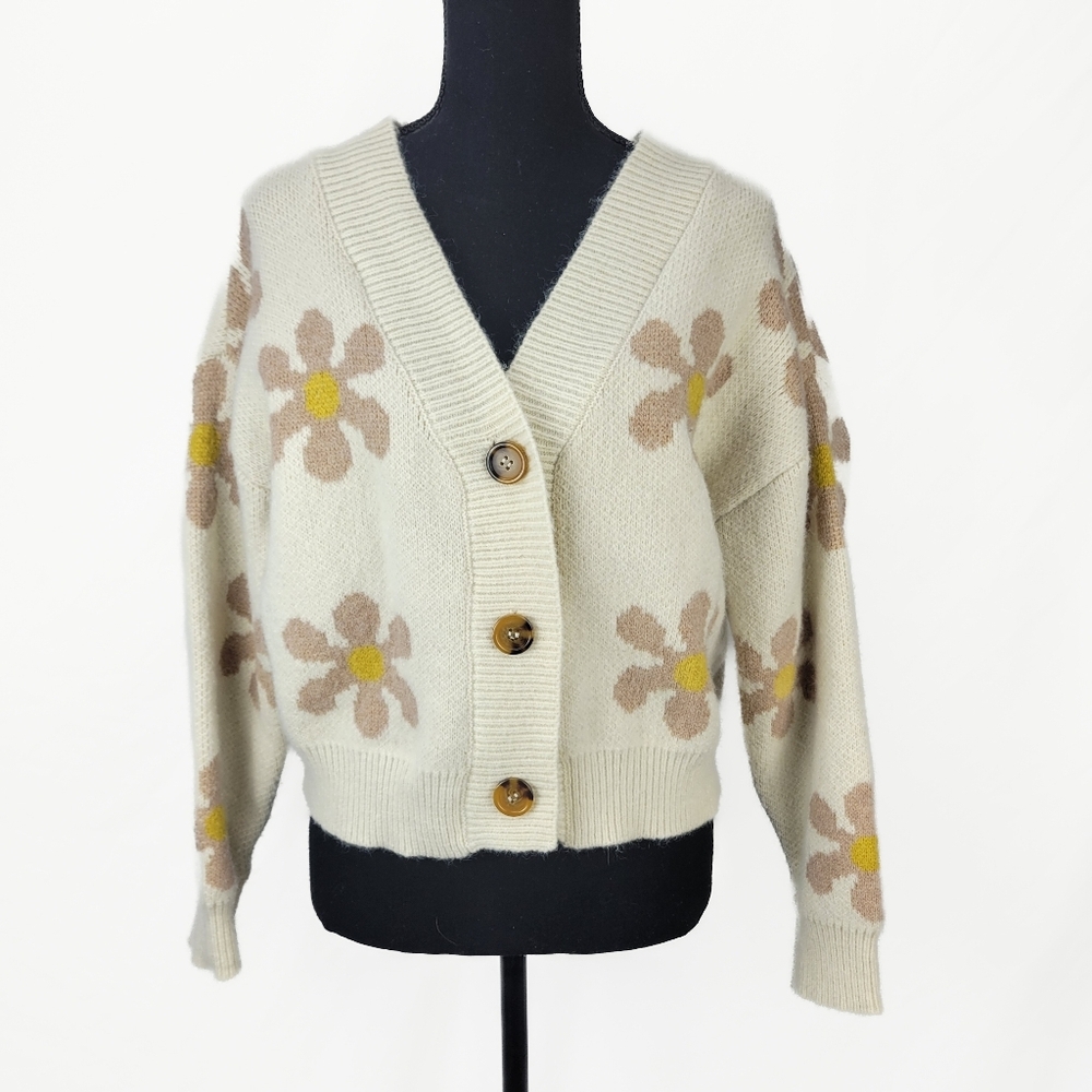 🔥 (5for$35) Floral Button-Up Cardigan